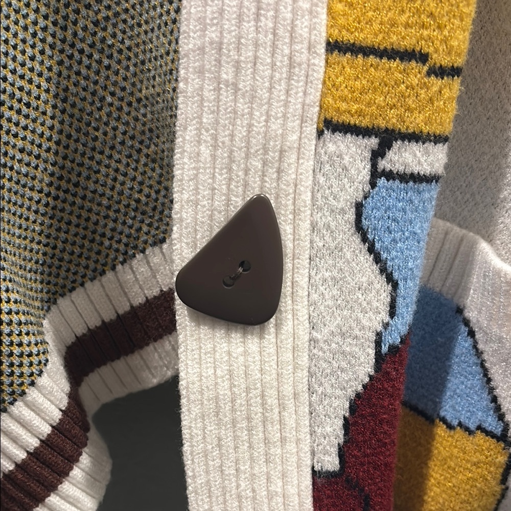 Disney Cream and Blue Donald Duck Cardigan Sweater - Picture 6 of 11